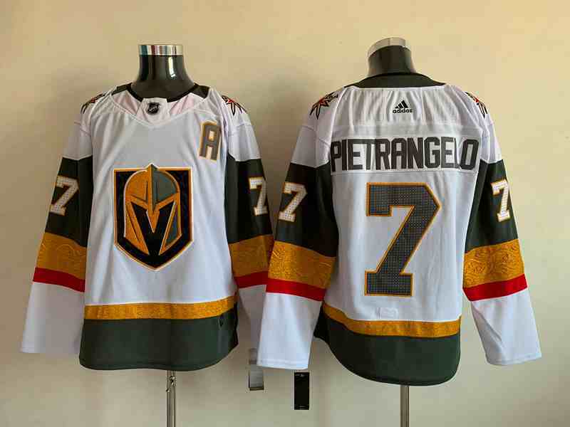 Men's Vegas Golden Knights #7 Alex Pietrangelo White Stitched Jersey