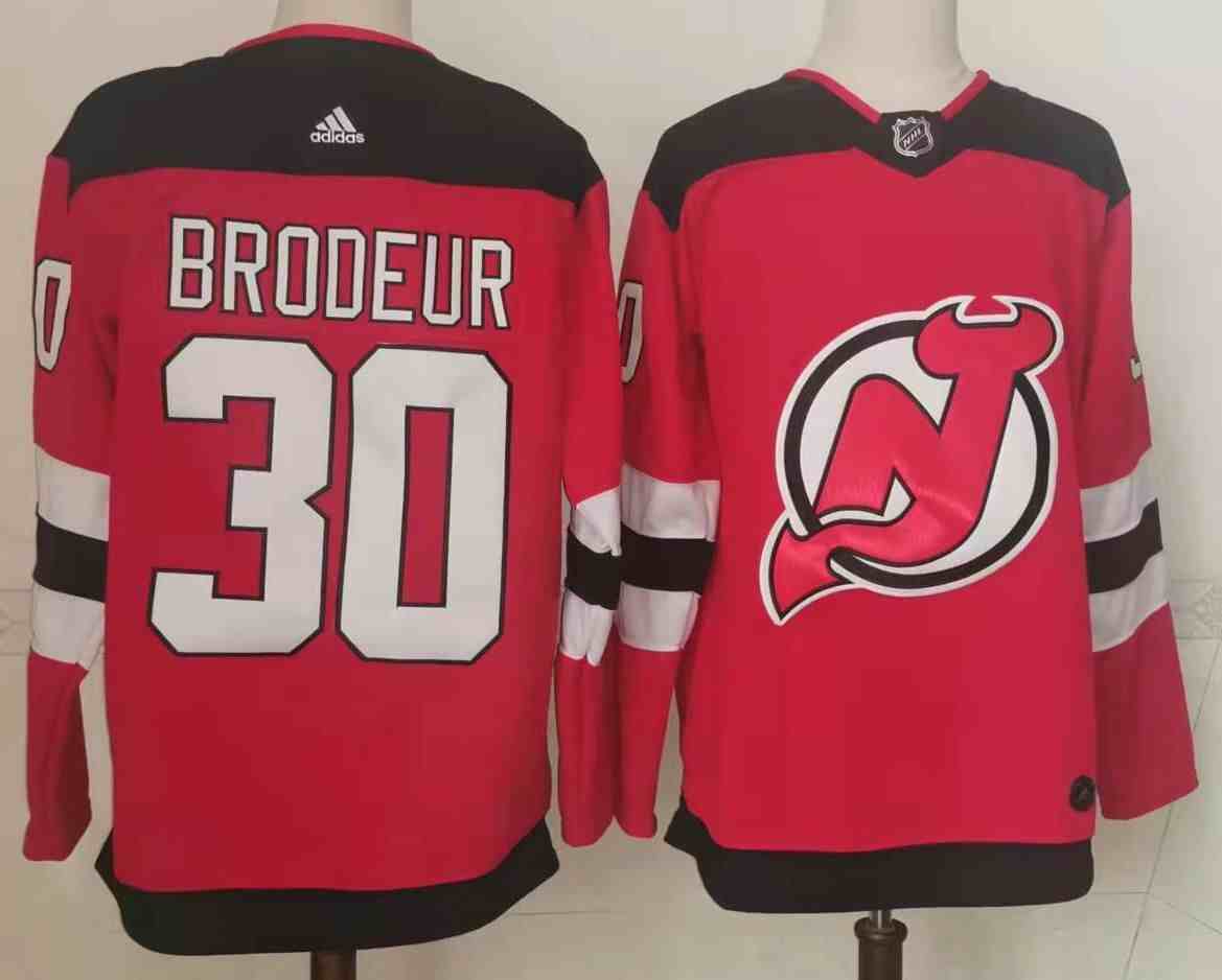 Mens reebok nhl new jersey devils #30 brodeur red Jersey