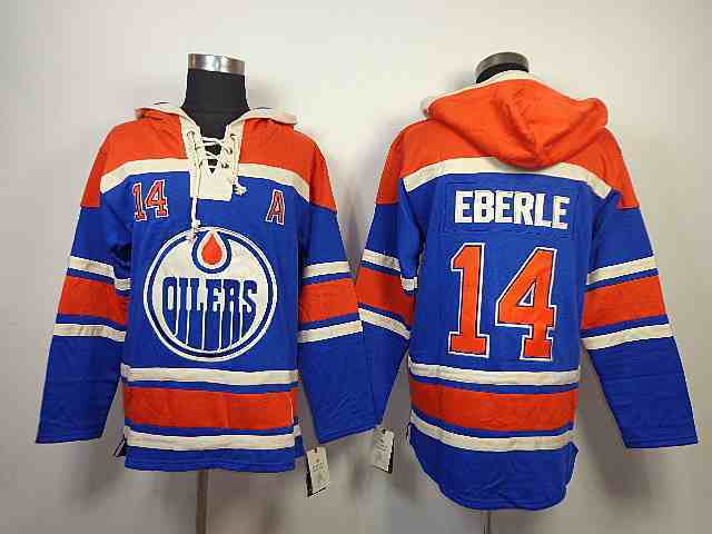 Oilers 14 Eberle Blue Hooded Jerseys