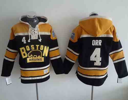 Bruins #4 Bobby Orr Black 2016 Winter Classic NHL Hoodie