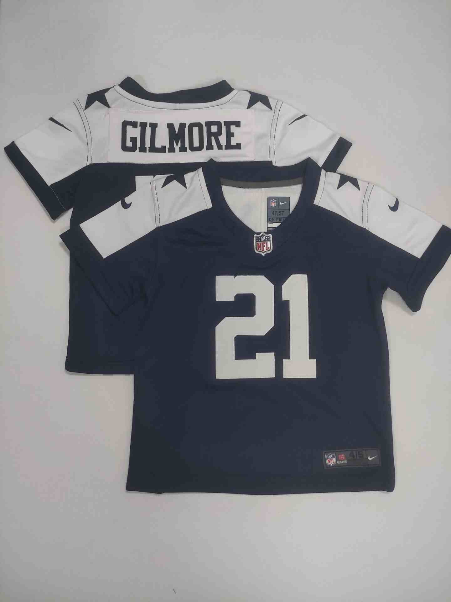 Toddler Dallas Cowboys #Ezekiel Elliott Blue Thanksgiving  Limited Jersey