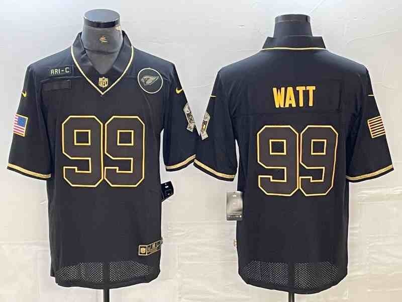 Men's Arizona Cardinals 99 J.J. Watt Nike Olive Salute To Service Limited Player Jersey