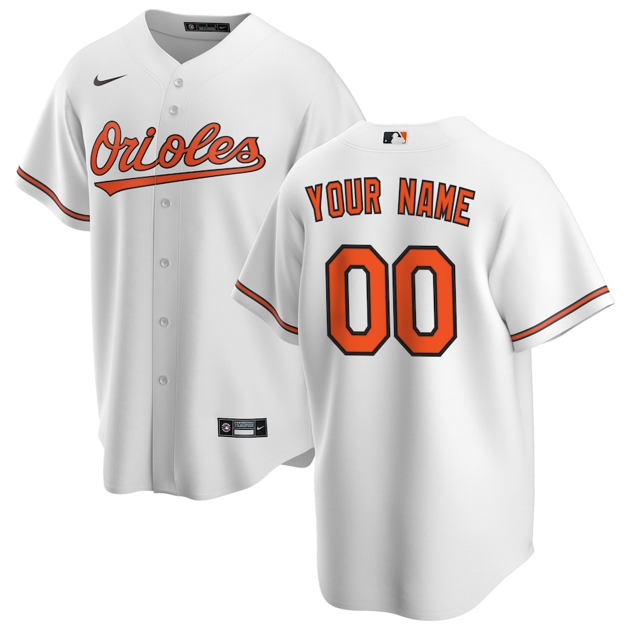 Baltimore Orioles Nike Home  Custom White Jersey Men Women Youth