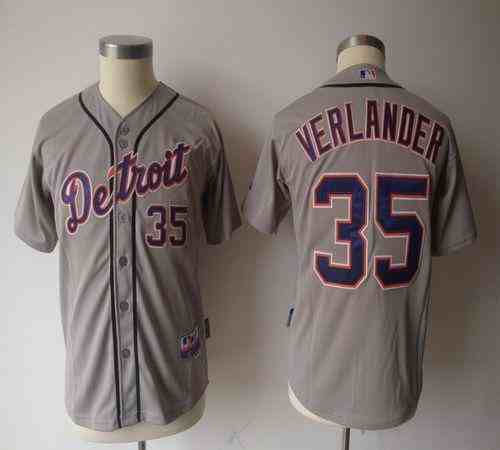 Tigers #35 Justin Verlander Grey Cool Base Stitched Youth MLB Jersey