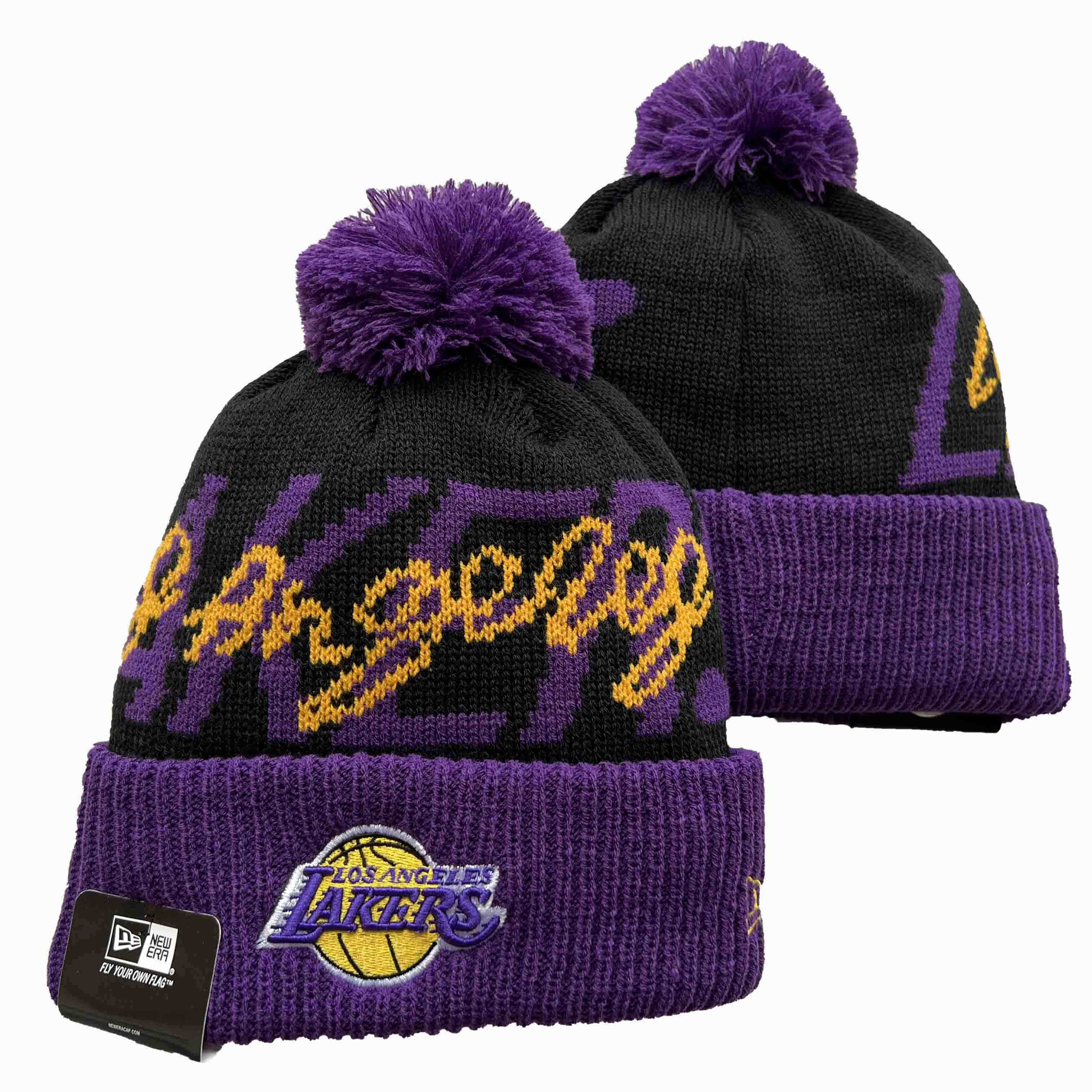 Los Angeles Lakers knit hat YD14