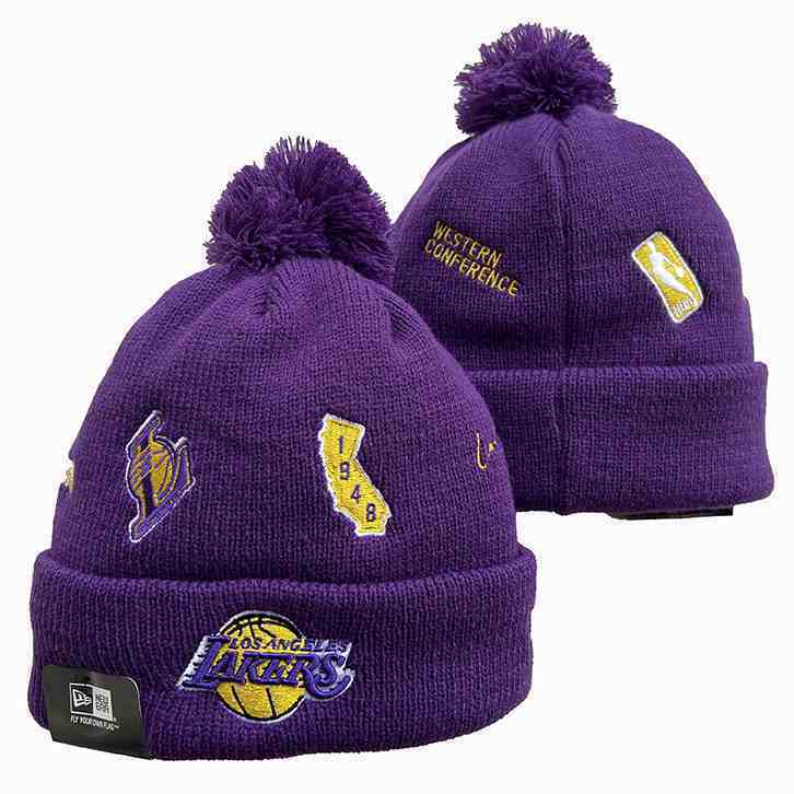 Los Angeles Lakers knit hat YD8