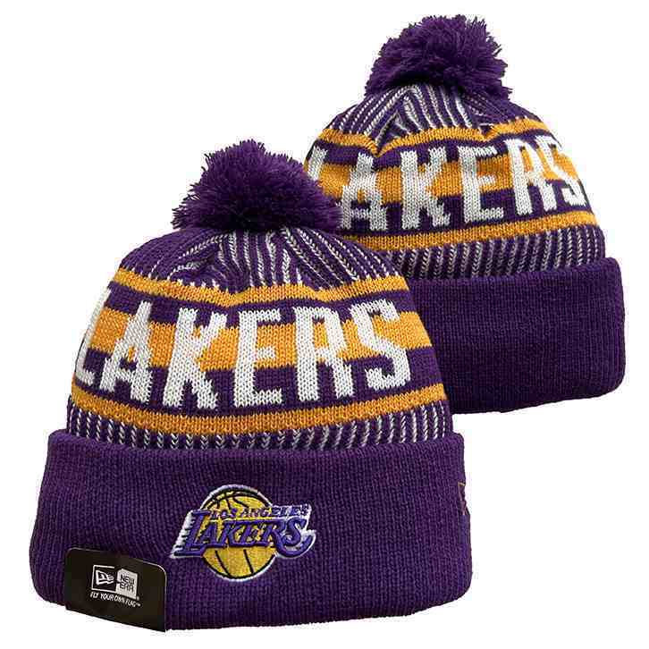 Los Angeles Lakers knit hat YD13
