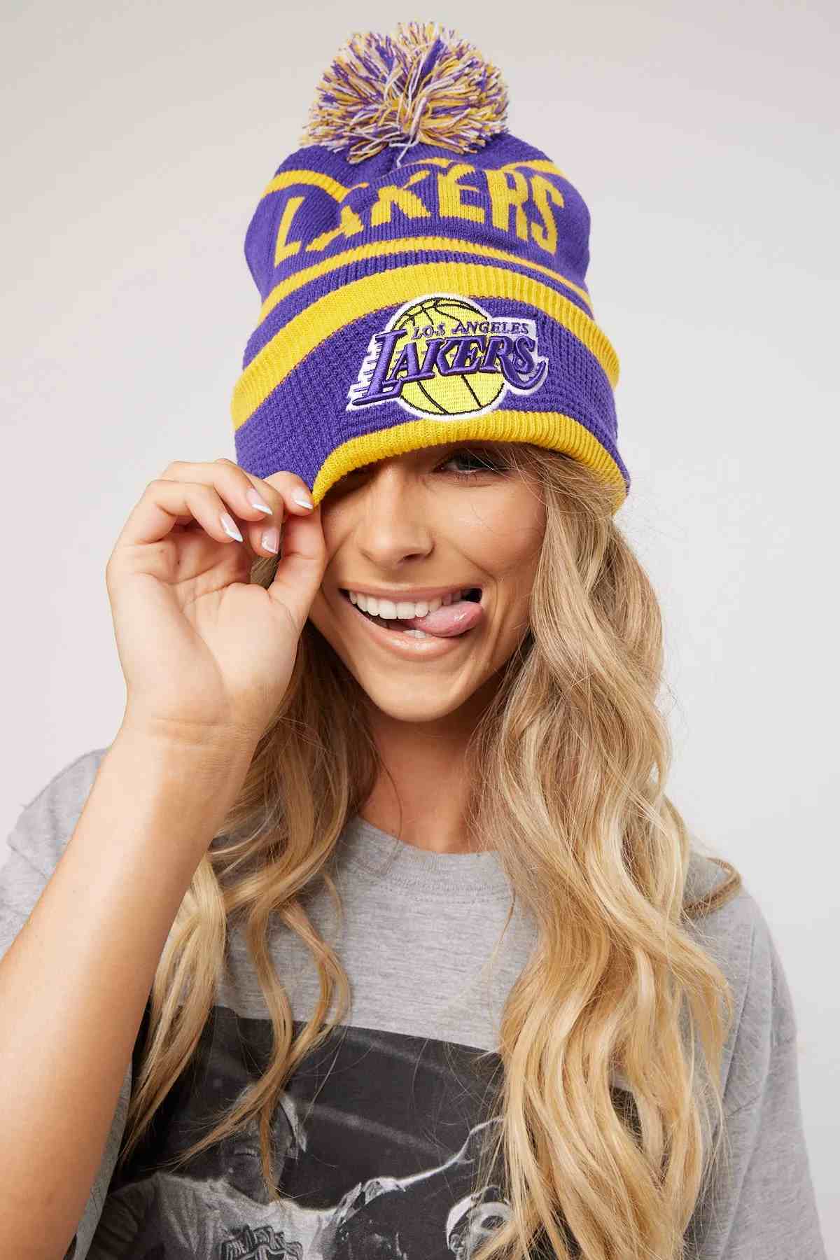 Los Angeles Lakers knit hat YD8(JPEG)