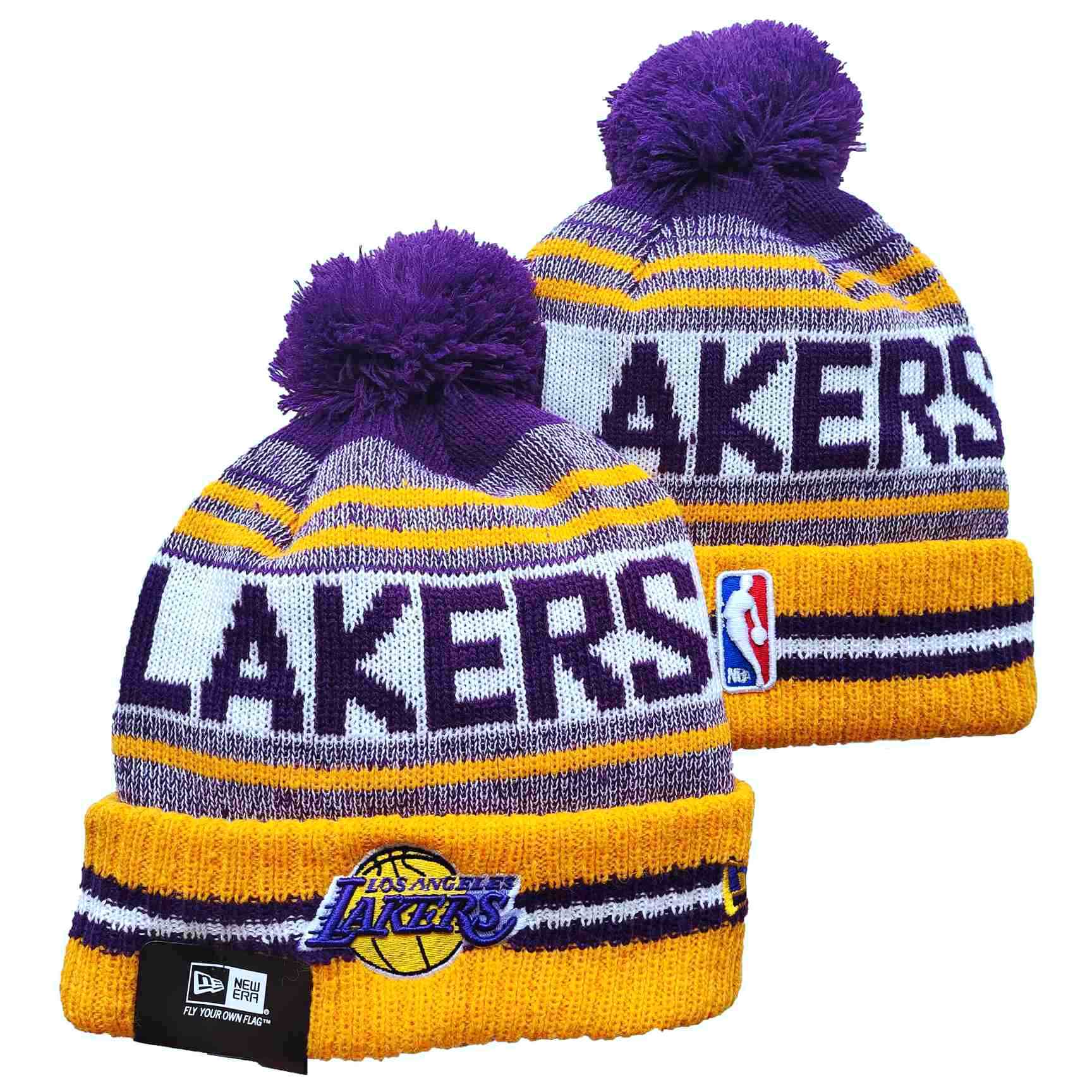 Los Angeles Lakers knit hat YD6