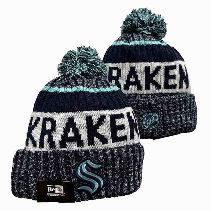 Seattle Kraken knit hat YD1