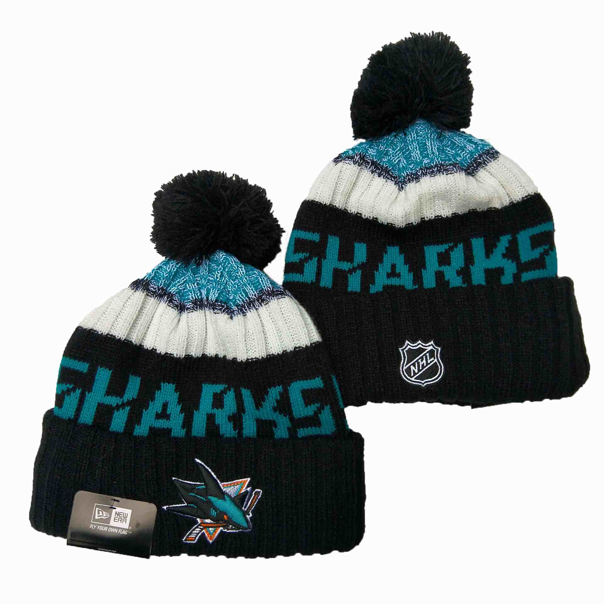 SAN JOSE SHARKS knit hat YD1