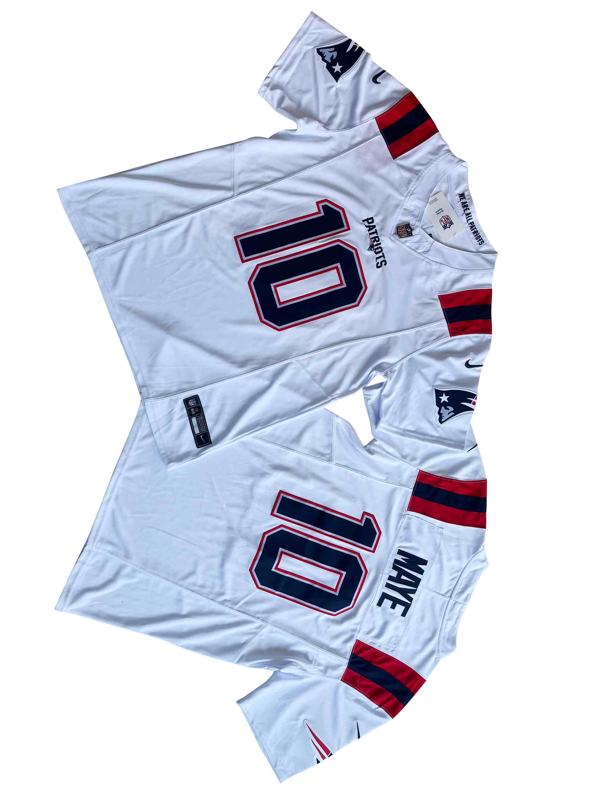 Men's New England Patriots 10# Mac Jones Nike Vapor F.U.S.E. Limited Jersey