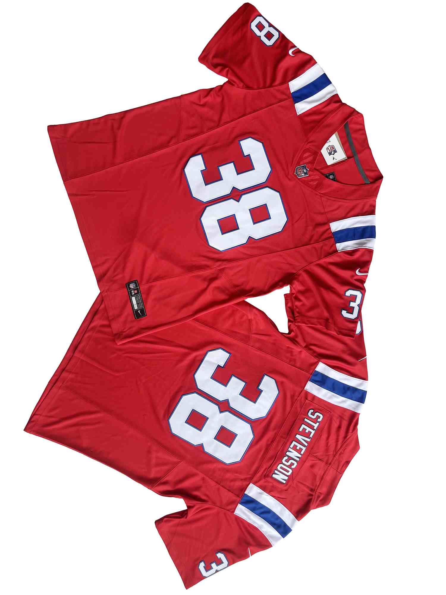 Men's New England Patriots 38# Rhamondre Stevenson RED Vapor F.U.S.E. Limited Jersey