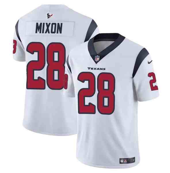 Men's Houston Texans #28 Joe Mixon White Vapor Untouchable Football Stitched Jersey