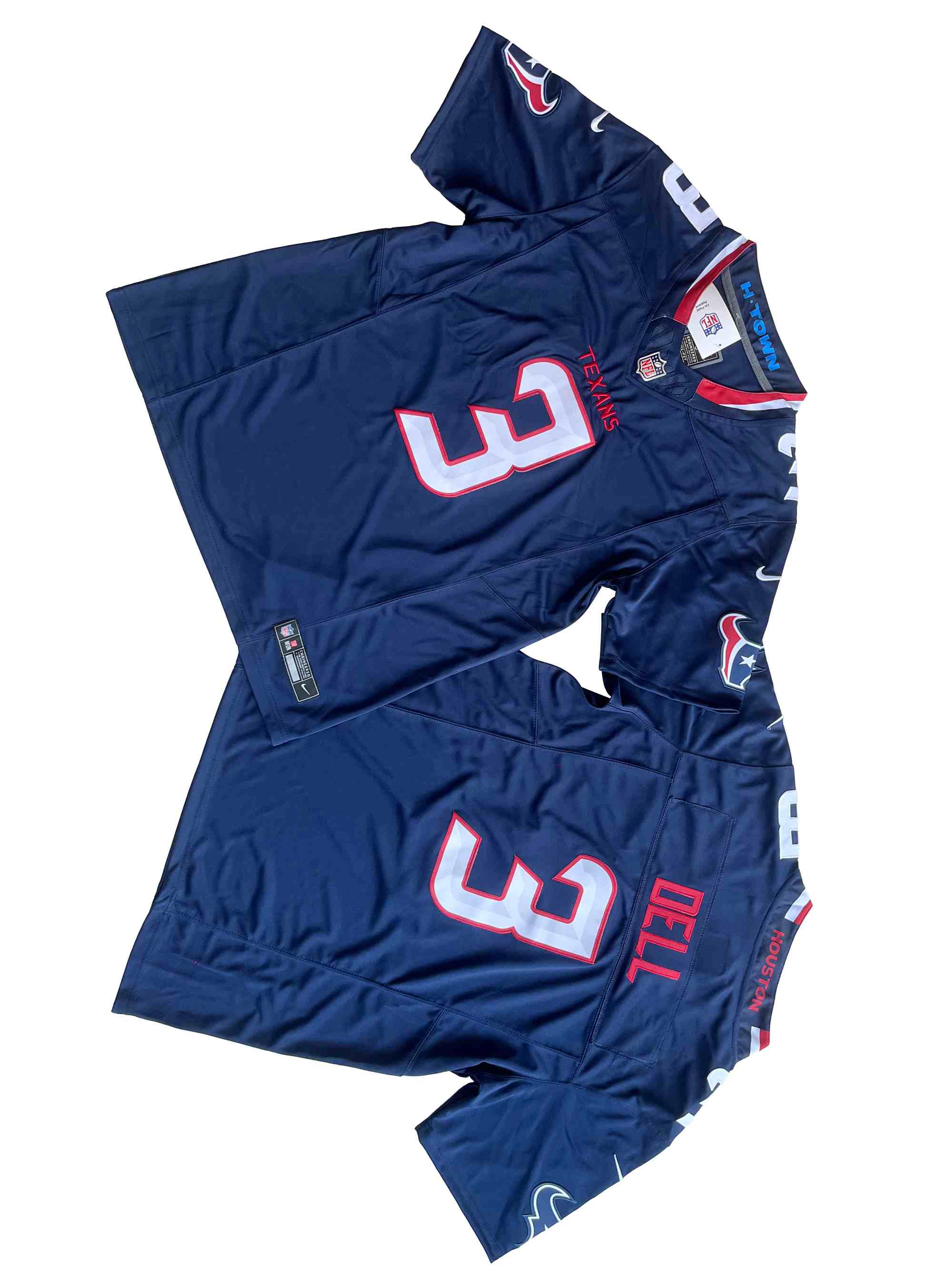 Men's Houston Texans #3 Tank Dell Nike Navy Vapor F.U.S.E. Limited Jersey