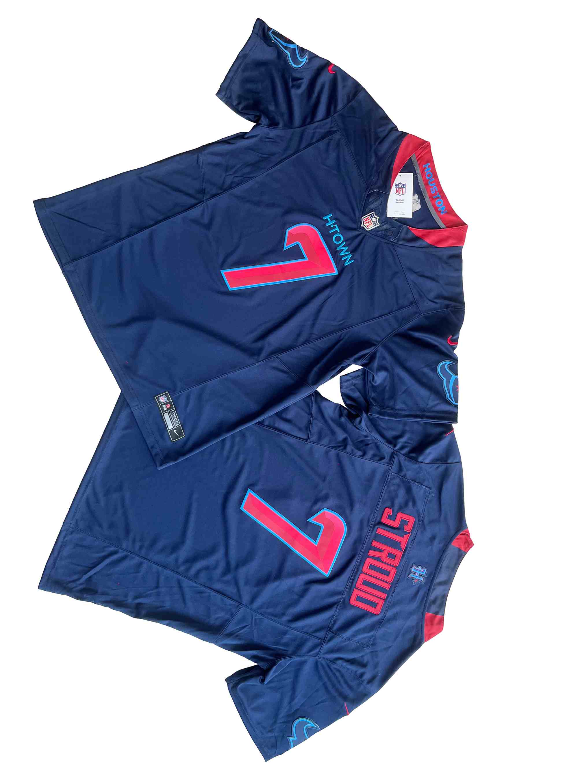 Men's Houston Texans #7 C.J. Stroud Nike Navy 2nd Alternate Vapor F.U.S.E. Limited Jersey