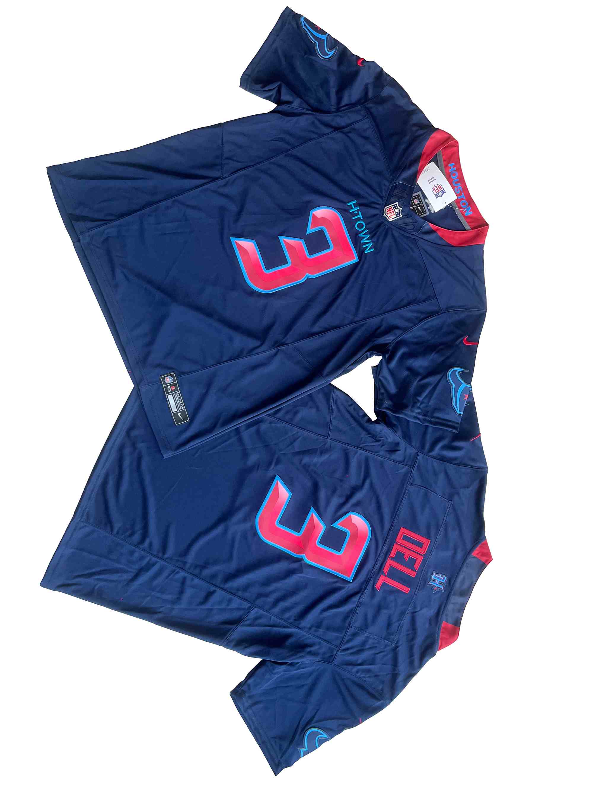 Men's Houston Texans #3 Tank Dell Nike Navy 2nd Alternate Vapor F.U.S.E. Limited Jersey