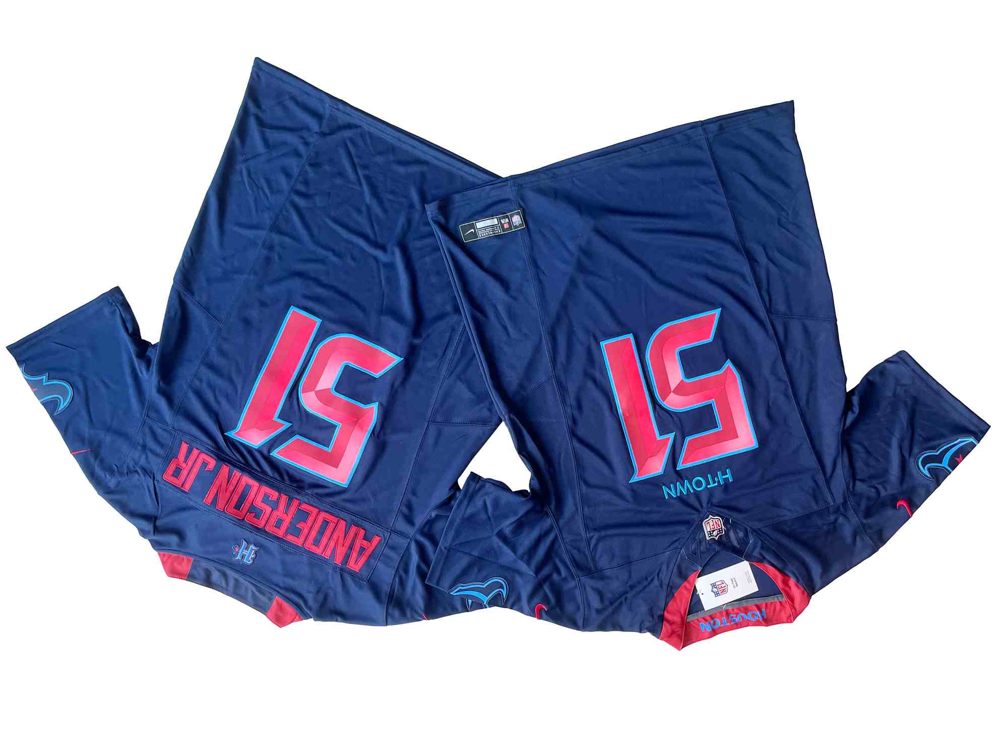 Men's Houston Texans #51 Will Anderson Jr. Nike Navy 2nd Alternate Vapor F.U.S.E. Limited Jersey