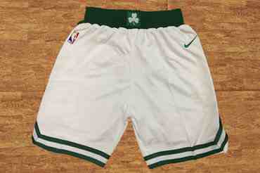 Men's Boston Celtics White Nike NBA  Shorts