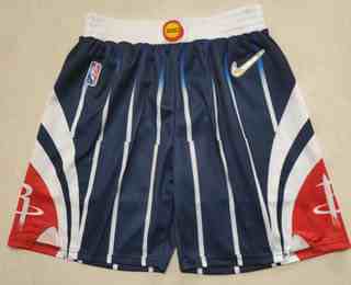 Men's Houston Rockets Navy Blue Nike 75th Anniversary Diamond 2021 Stitched Shorts