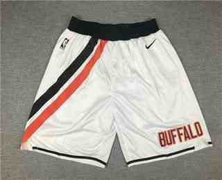 Men's Los Angeles Clippers White Nike 2019 Swingman Throwback Shorts