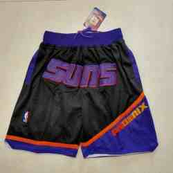Men's Phoenix Suns Black Pocket  Shorts