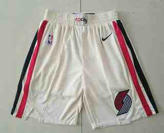 Men's Portland Trail Blazers Cream 2020 City Edition NBA Swingman Shorts