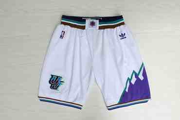 Men's Utah Jazz White Throwback short