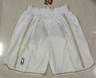 Men's Los Angeles Lakers White MVP Just Don Swingman Throwback Shorts