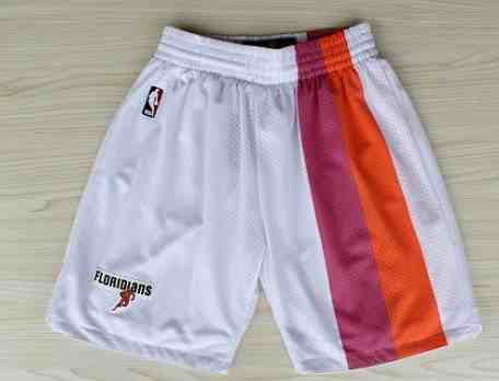 Miami Heat White Floridians Rainbow Short