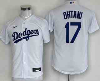 Women's Los Angeles Dodgers #17 Shohei Ohtani White Cool Base Jersey