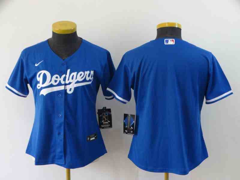 Women's Los Angeles Dodgers Blank Royal blue 2020 Nike Cool Base Jersey