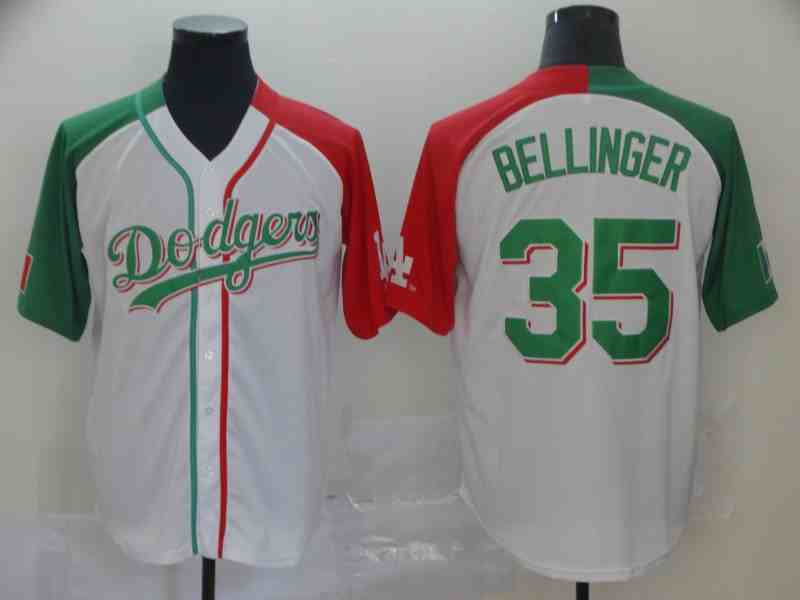 Men's Los Angeles Dodgers #35 Cody Bellinger White Mexican Heritage Culture Night Jersey Mexico
