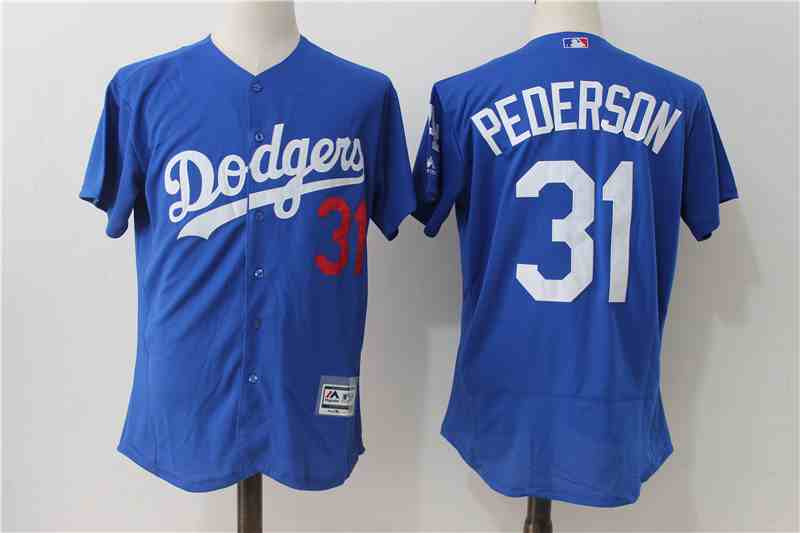 Men's Los Angeles Dodgers #31 Joc Pederson Blue Flexbase Jerseys