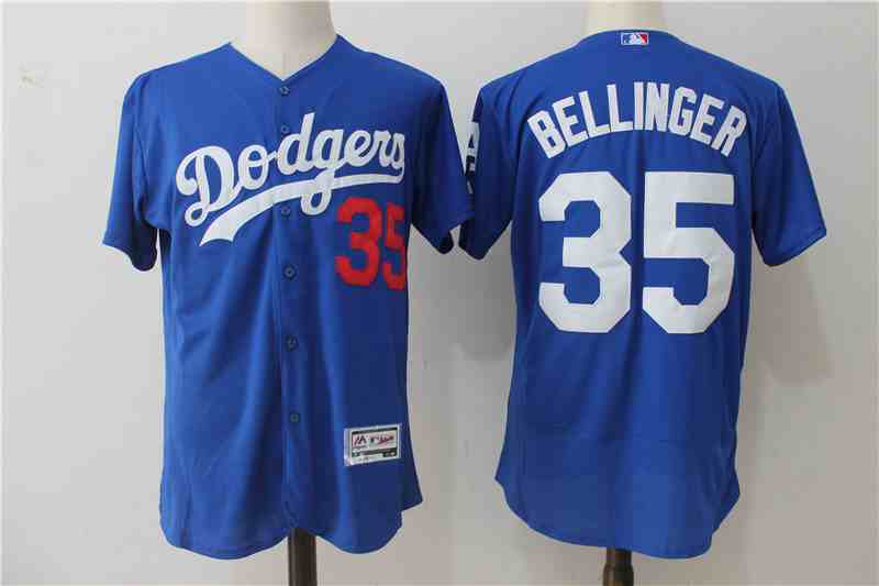 Men's Los Angeles Dodgers #35 Cody Bellinger Blue Flexbase Jersey