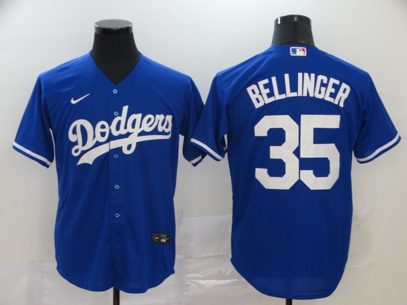 Men's Los Angeles Dodgers #35 Cody Bellinger Royal 2020 Nike Cool Base Jersey