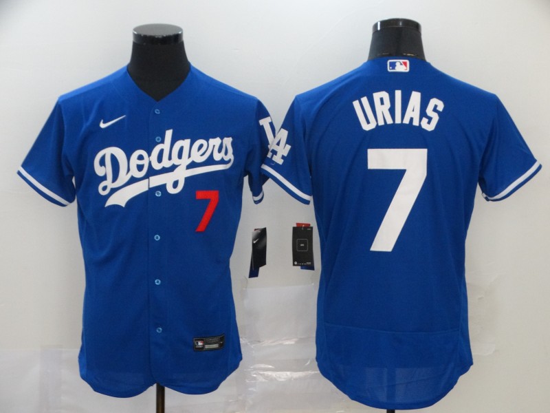 Men's Los Angeles Dodgers #7 Julio Urias Royal 2020 Nike Flexbase Jersey