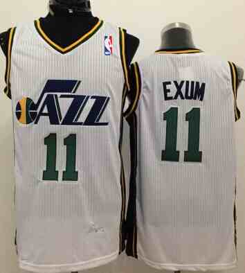 Utah Jazz #11 Dante Exum White Swingman Jersey