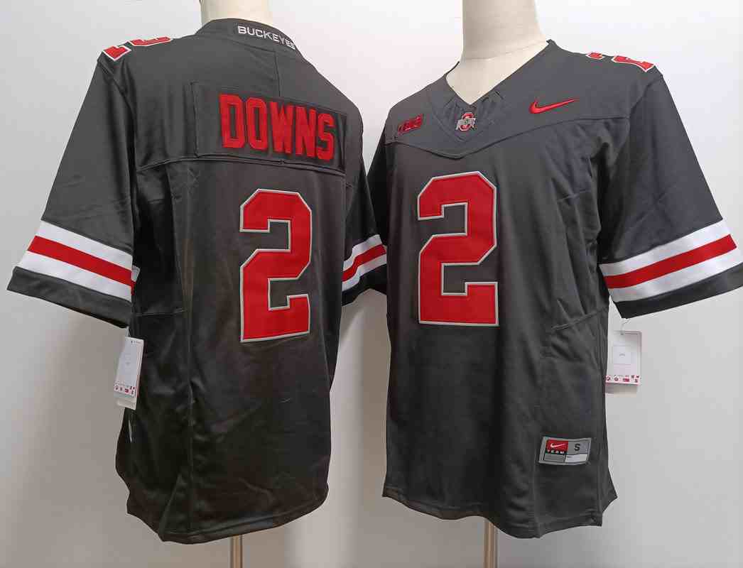 Men's Ohio State Buckeyes #2  Caleb Downs Black 2023 F.U.S.E. Limited Stitched Jersey