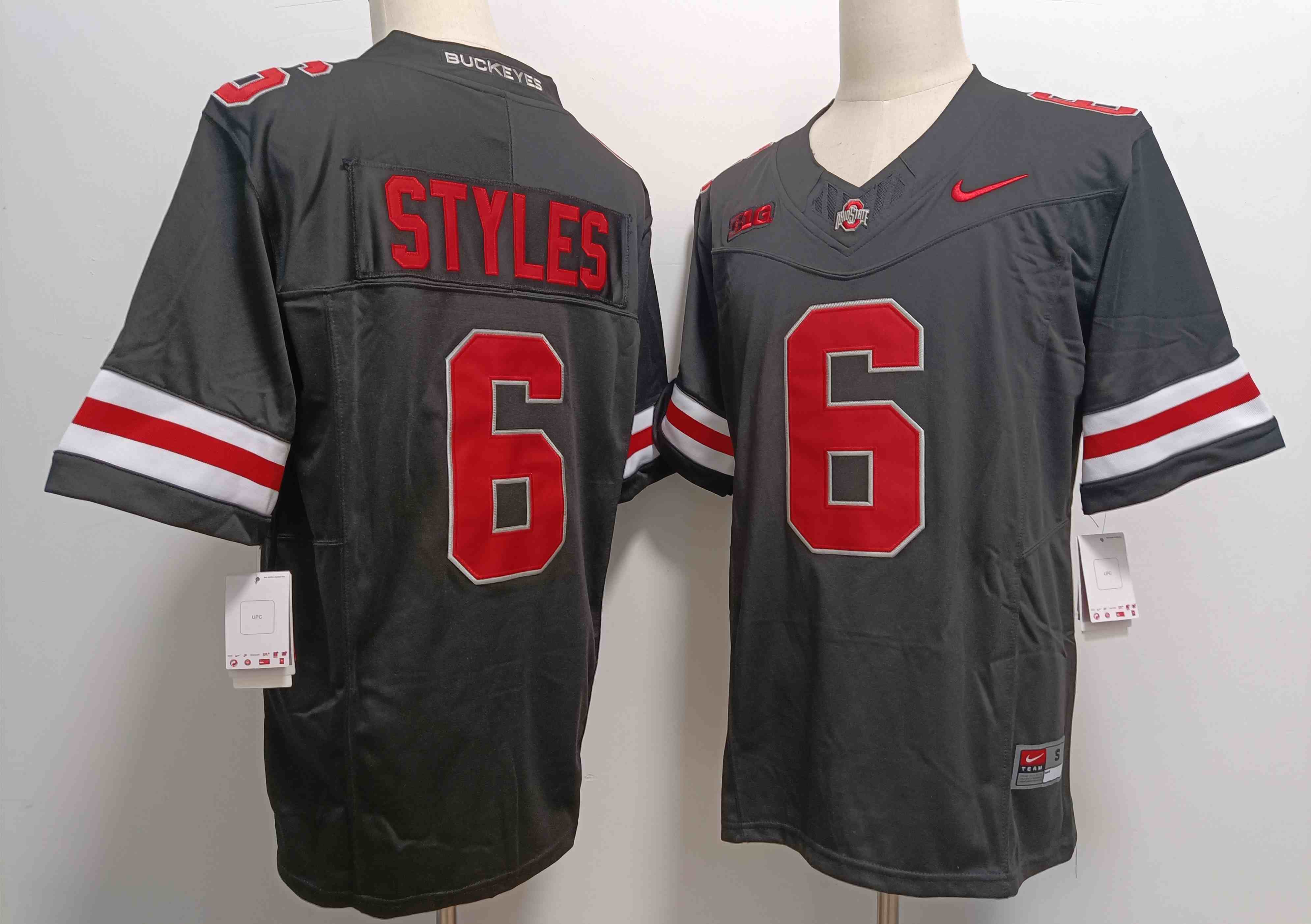 Men's Ohio State Buckeyes #6  Sonny Styles Black 2023 F.U.S.E. Limited Stitched Jersey
