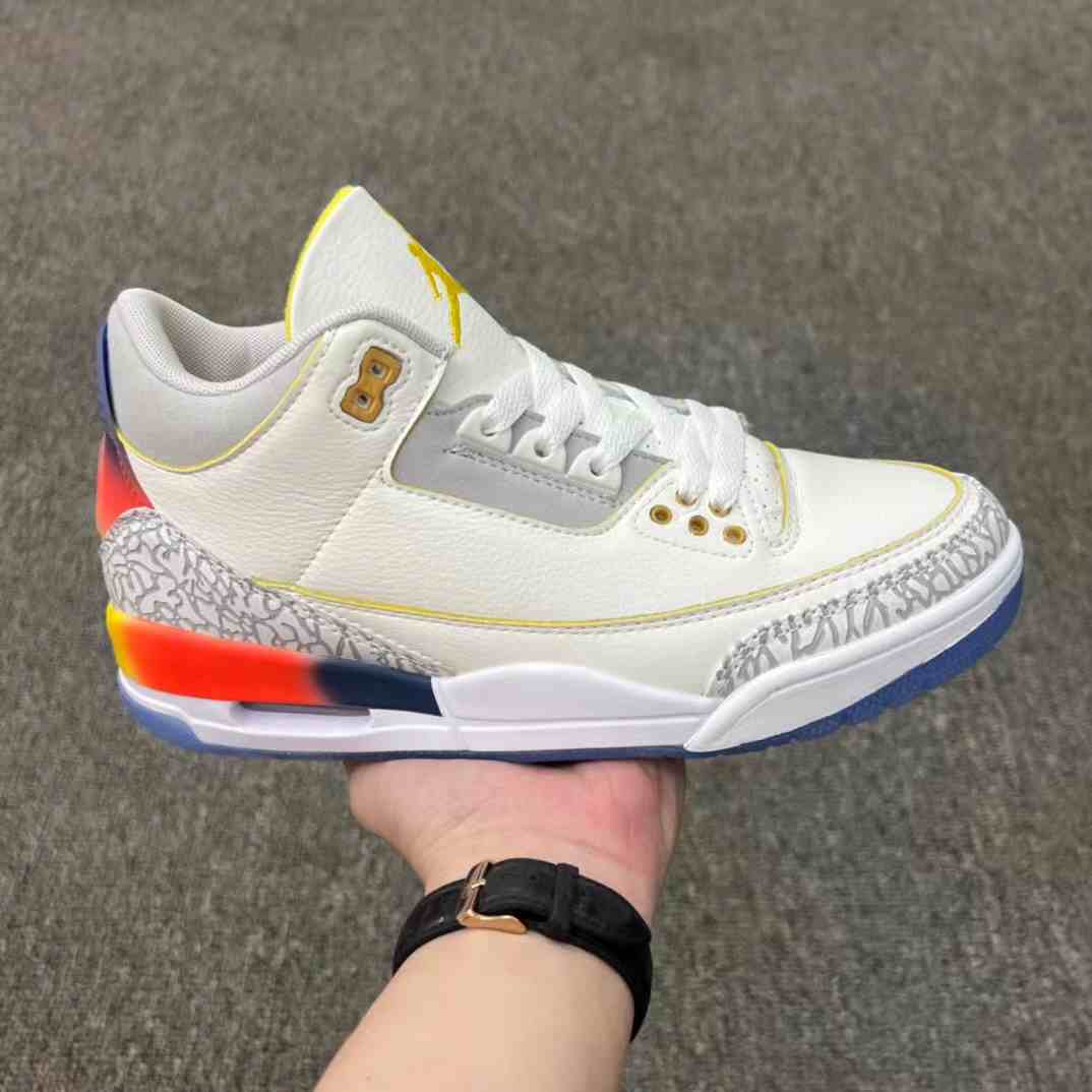 Air Jordan 3  Gradient Rainbow us7-us13 Men's shoes
