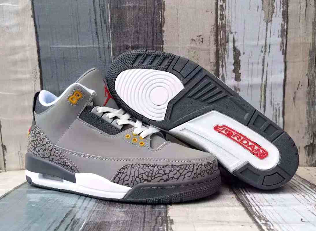 Air Jordan 3 Cool Grey  us7-us13 Men's shoes