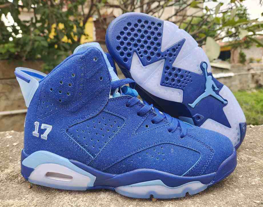 Air Jordan 6 Blue us7-us13 Men's shoes
