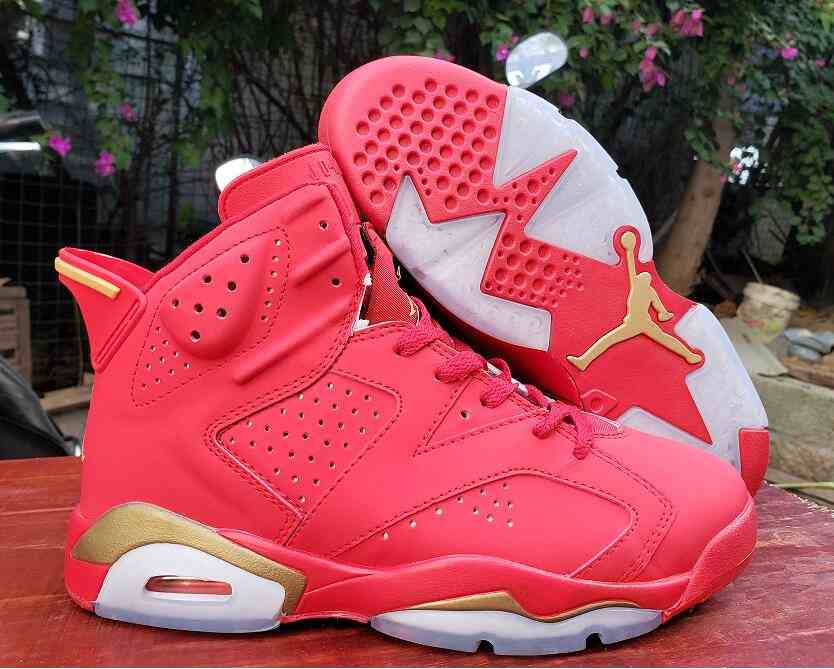 Air Jordan 6 Red us7-us13 Men's shoes