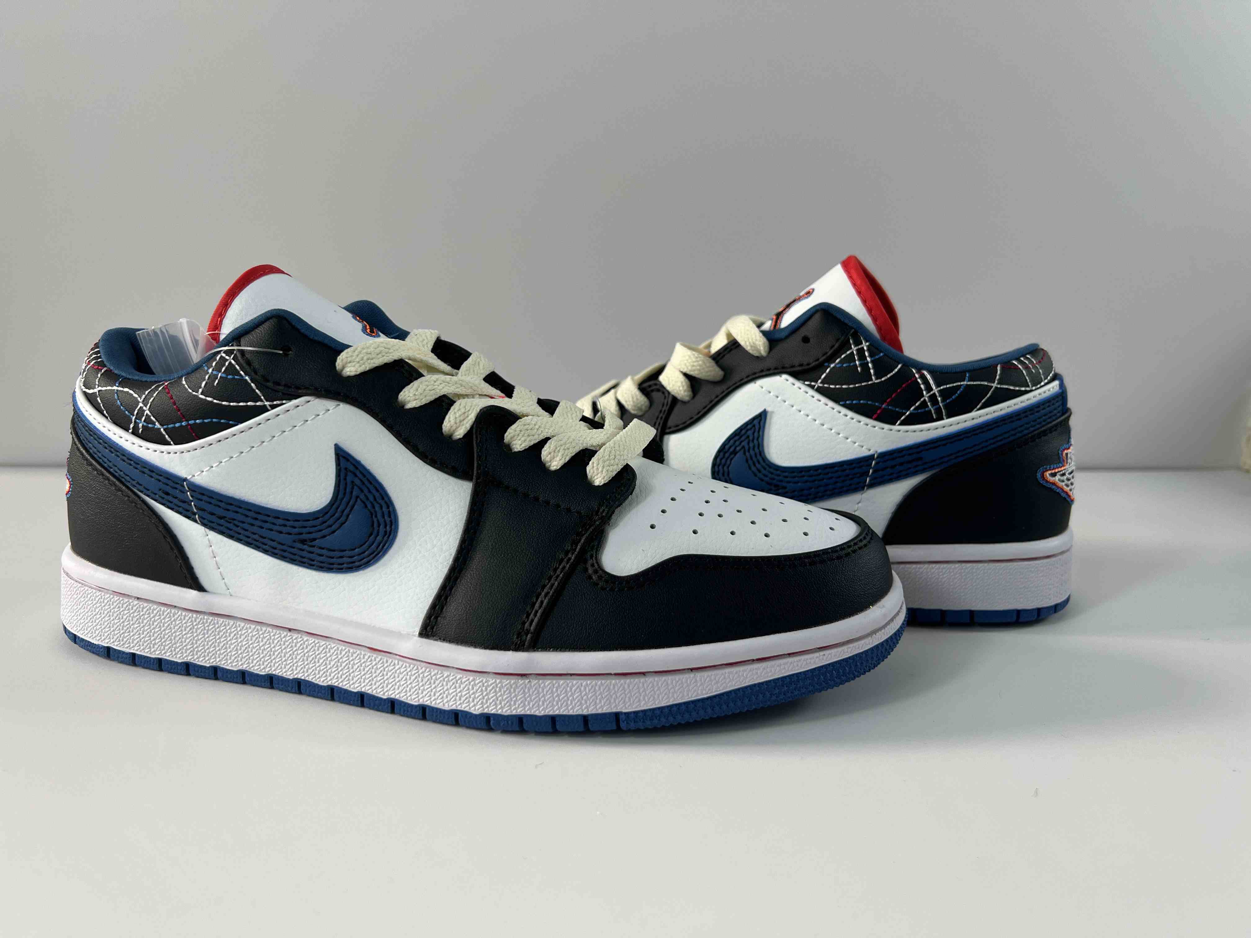 Air Jordan 1 White Black Blue   us5.5-us12 Women's shoes DC0774-200FV3622-141