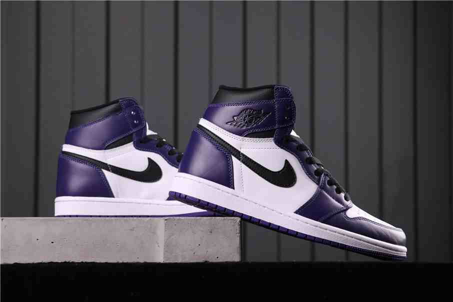 Air Jordan 1 High OG “Court Purple”Blue White us5.5-us13 Women's shoes