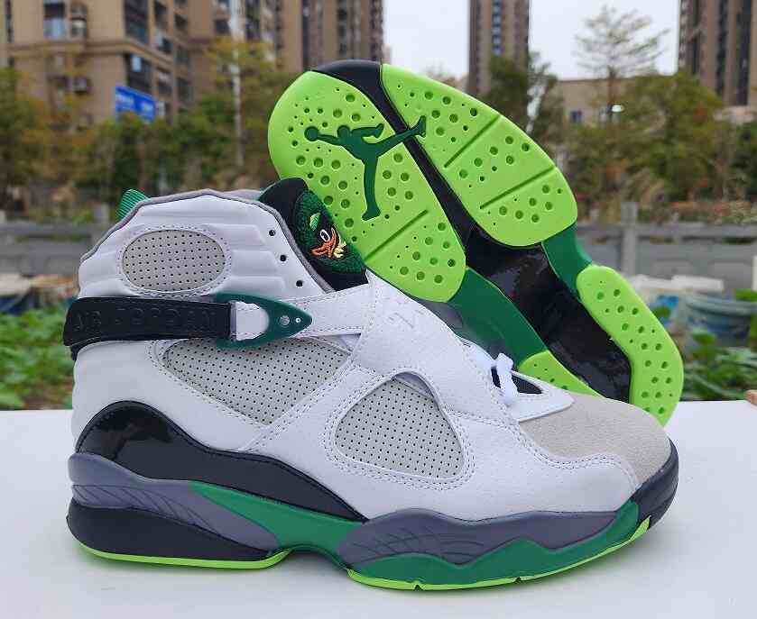 Air Jordan 8 White Grey us7-us13 Men's shoes