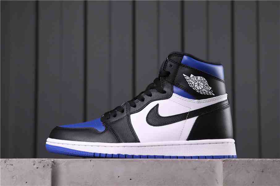 Air Jordan 1   Gaobang Black and Blue Toes us5.5-us12 Men's shoes 555088-041