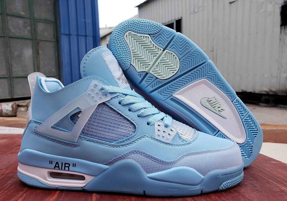 Air Jordan 4 Light Blue us8-us13 Men's shoes