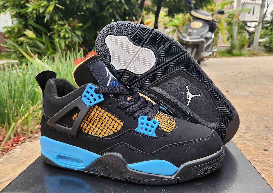 Air Jordan 4 Black Yuju us8-us13 Men's shoes